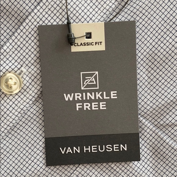 NWT men’s button down shirt medium. Van Heusen - Picture 4 of 9
